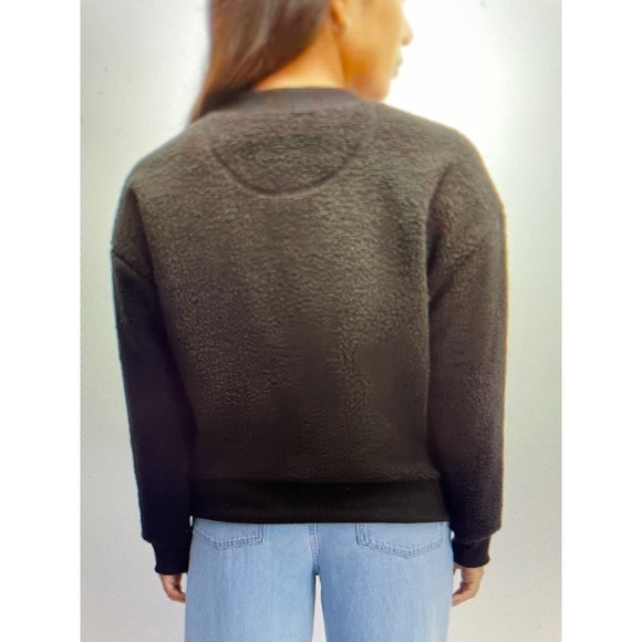 Sweatshirt Teddy Fleece Oversized Drop Shoulder Slouchy Everlane XS & Small Med - Picture 4 of 5